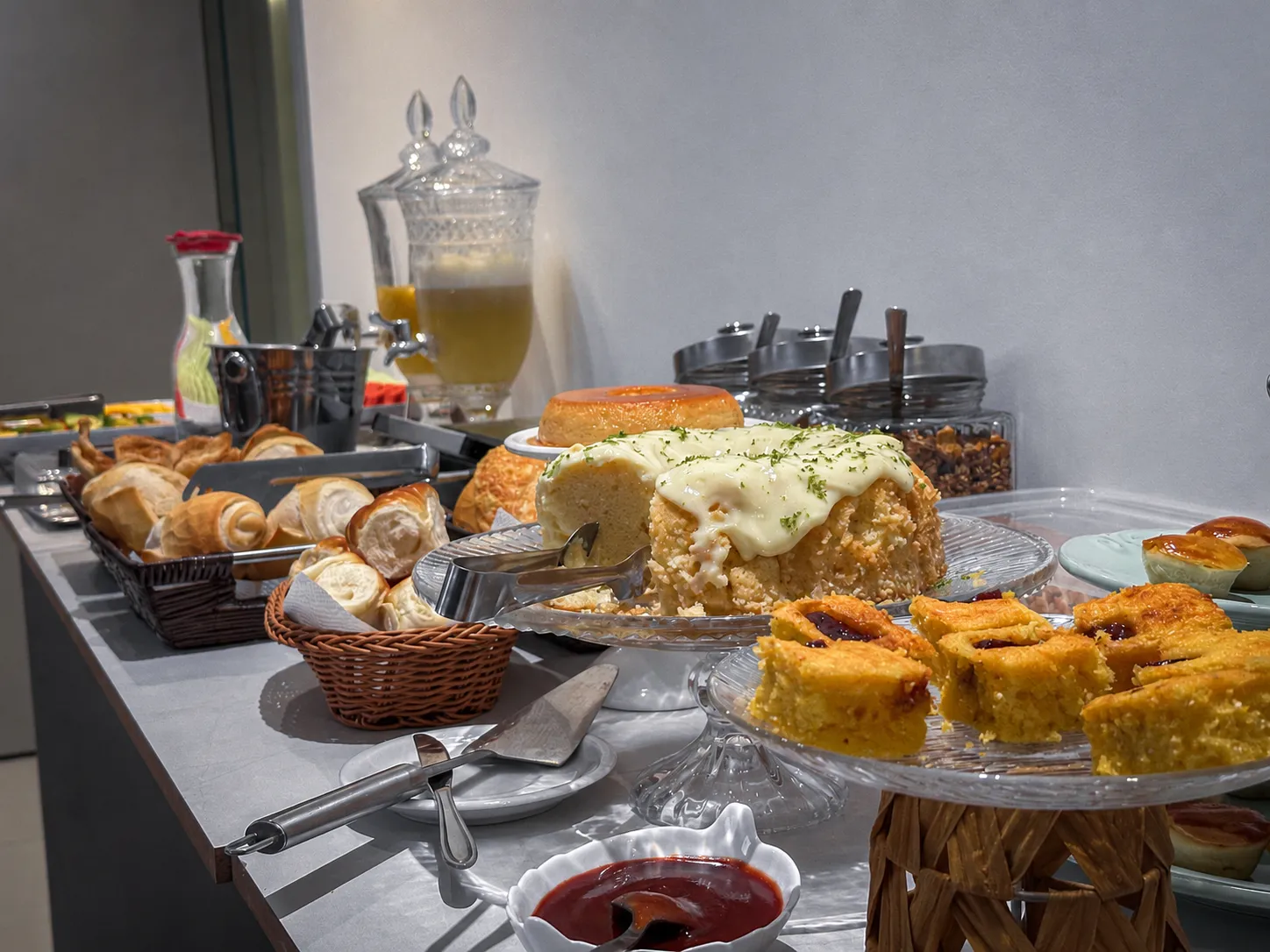 Buffet do café da manhã do Areião Park Hotel
